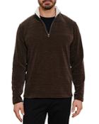 Robert Graham Sterling Chenille Classic Fit Quarter Zip Sweater