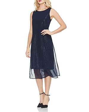 Vince Camuto Chiffon-overlay Sequined Dress