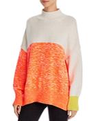 French Connection Joelle Oversized Color-blocked Sweater