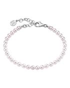 Majorica Simulated Pearl Bracelet In Sterling Silver