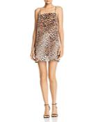 Re: Named Leopard-print Mini Dress