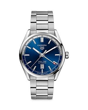 Tag Heuer Carrera Calibre 7 Twin Time Watch, 41mm