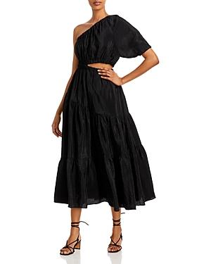 Moon River One Shoulder Midi Dress