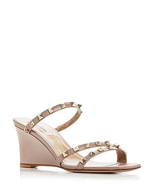 Valentino Garavani Women's Studded Wedge Slide Sandals