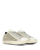 P448 Women's John Cotton & Leather Lace Up Sneakers