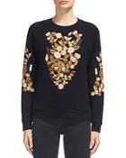 Whistles Belize Floral-embroidery Sweatshirt