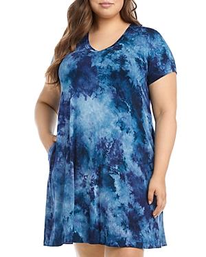 Karen Kane Plus Quinn Tie Dye Dress