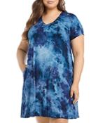 Karen Kane Plus Quinn Tie Dye Dress