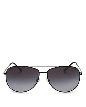 Prada Men's Polarized Brow Bar Aviator Sunglasses, 61mm