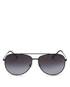 Prada Men's Polarized Brow Bar Aviator Sunglasses, 61mm