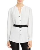 Karl Lagerfeld Paris Belted Button Down Shirt