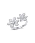 Bloomingdale's Fancy Cut Diamond Flower Ring In 14k White Gold, 1.25 Ct. T.w.
