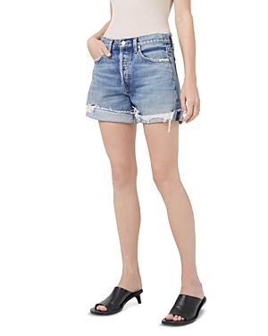 Agolde Parker Cotton Roll Cuff Shorts
