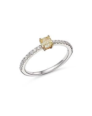 Bloomingdale's White & Yellow Diamond Stacking Ring In 14k Yellow & White Gold, 0.65 Ct. T.w. - 100% Exclusive