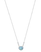 Meira T 14k White Gold Light Opal & Diamond Pendant Necklace, 18