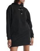 The Kooples Hooded Fleece Logo Dress