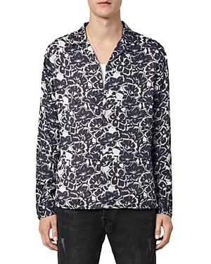 Allsaints Tiergarten Floral Print Relaxed Fit Button Down Camp Shirt