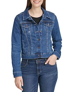 Dkny Denim Trucker Jacket In Medium Wash