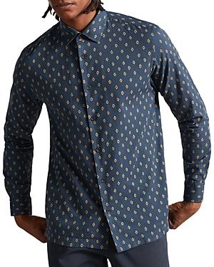 Ted Baker Gintlo Cotton Diamond Geo Print Shirt