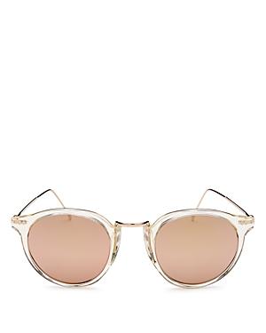 Illesteva Women's Portofino Mirrored Round Sunglasses, 48mm