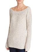 Aqua Off-the-shoulder Tunic Sweater - 100% Exclusive