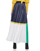 Bcbgmaxazria Pleated Color-block Maxi Skirt