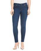 Beija-flor Audrey Skinny Ankle Jeans In Navy With Emana