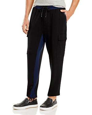 Karl Lagerfeld Paris Color Block Cargo Jogger Pants