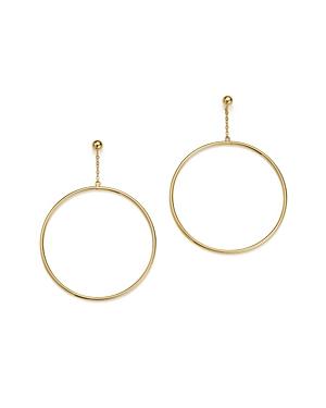 Bloomingdale's 14k Yellow Gold Large Circle Chain Drop Earrings - 100% Exclusive