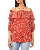 Vince Camuto Floral Divine Off-the-shoulder Blouse