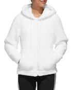 Adidas Hooded Sherpa Fleece Jacket