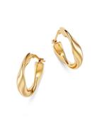 Bloomingdale's Flat Twist Hoop Earrings In 14k Yellow Gold - 100% Exclusive