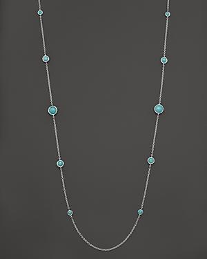 Ippolita Sterling Silver Rock Candy Lollipop Necklace In Turquoise, 37
