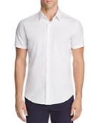 Theory Sylvain Wealth Short Sleeve Slim Fit Button-down Shirt