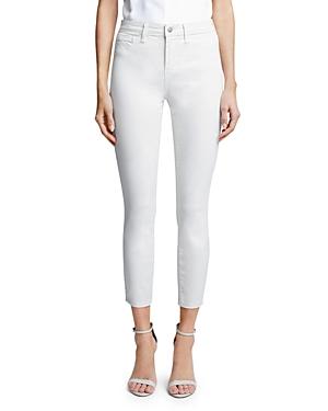 L'agence Margot Skinny Jeans In Vintage White