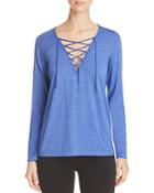 Marc New York Performance Lace-up Top