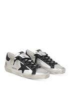 Golden Goose Deluxe Brand Women's Super-star Laminated Glitter Low Top Sneakers