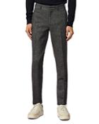 Sandro Micro-check Slim Fit Suit Pants
