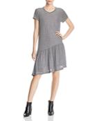 Wilt Striped Asymmetric T-shirt Dress