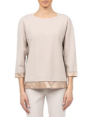 Peserico Silk Blend Trim Top