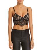 Tiger Mist Emery Lace Bustier Cropped Top
