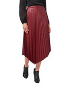 Vince Camuto Asymmetric Hem Faux Leather Skirt