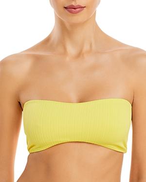 Frankies Bikinis Jean Plisse Bandeau Bikini Top