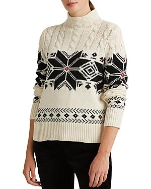 Lauren Ralph Lauren Printed Cable Knit Sweater
