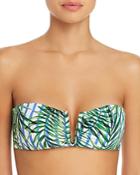 Red Carter Palm Party V-wire Bandeau Bikini Top