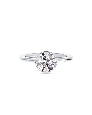 De Beers Forevermark Micaela's Hidden Halo Bezel Set Engagement Ring In Platinum, 1.10 Ct. T.w.