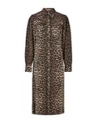 Allsaints Ezra Animal Print Shirt Dress