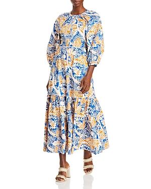 Staud Demi Printed Tiered Dress