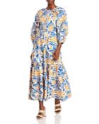 Staud Demi Printed Tiered Dress