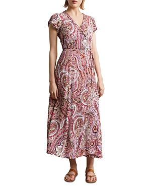 Gerard Darel Jessy Paisley Print Crepe Wrap Dress
